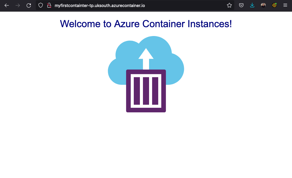 myfirstcontainer Running